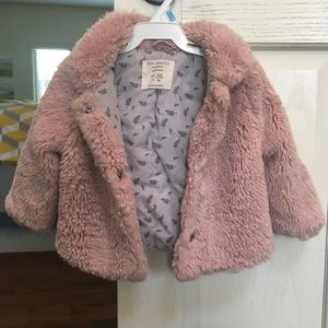 Zara Baby Girl Blush Coat